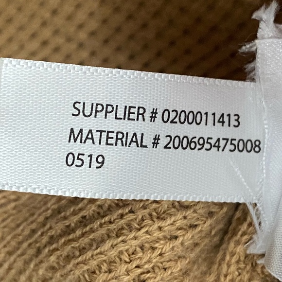 Lauren Ralph Lauren Long Sleeve Waffle Knit Hoodie Women's Size Medium Tan Camel - Picture 5 of 10